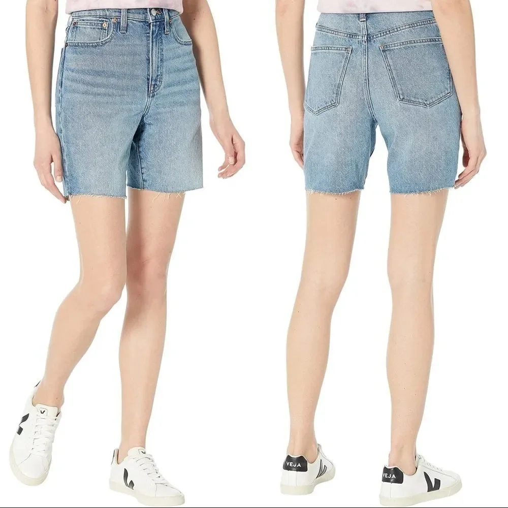 Madewell • High-Rise Mid-Length Shorts